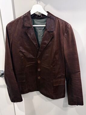 leather blazer